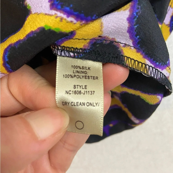 Charlie Jade 100% silk strapless party cocktail dress  Sz XS - Picture 6 of 9